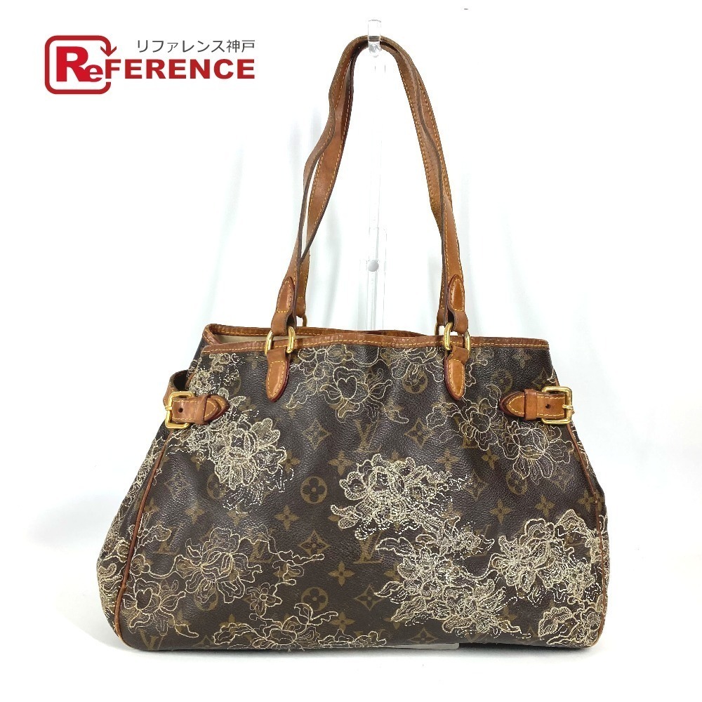 LOUIS VUITTON Dentelle Batignolles Horizontal Tote Bag Shoulder Brown